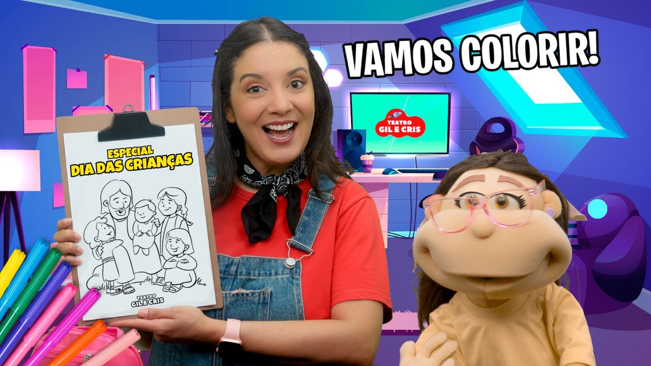 Colorindo com a Cris - Dia das Crianças