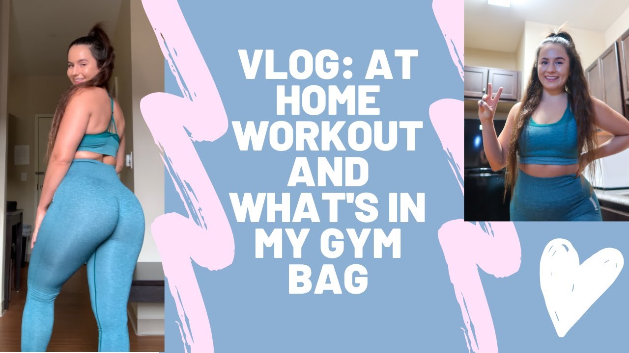 Vlog: Spend the Day with ME! At Home Workout / What's in my Gym Bag!?!