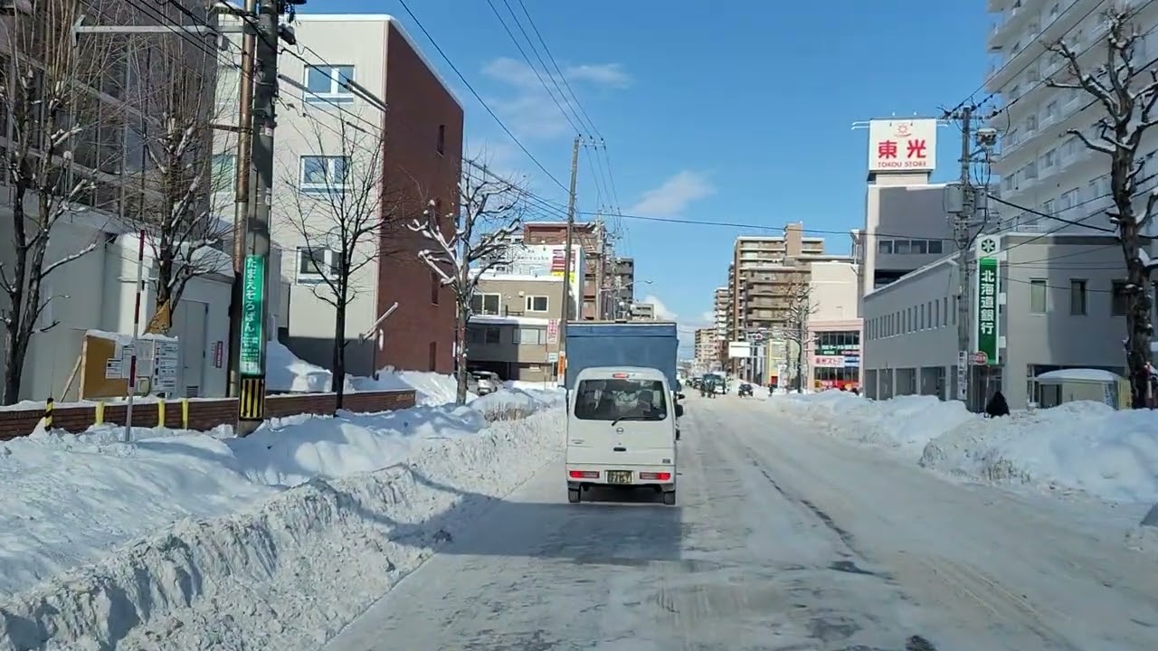 札幌市中央区南6条西25丁目～西25丁目通～山の手通交差点　ドライブ　2026年1月