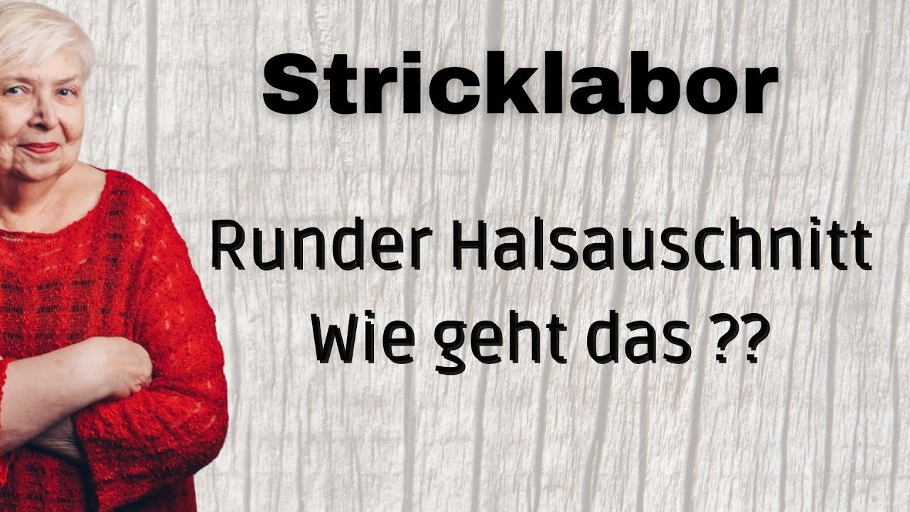 Einen Runden halsausschnitt Stricken , Stricken auf der Strickmaschine