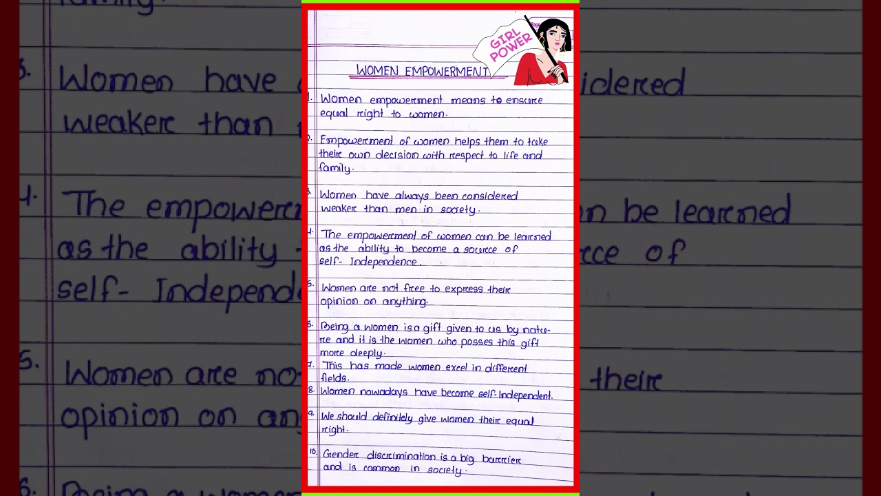 10 lines essay on women empowerment in english l Women empowerment essay in english