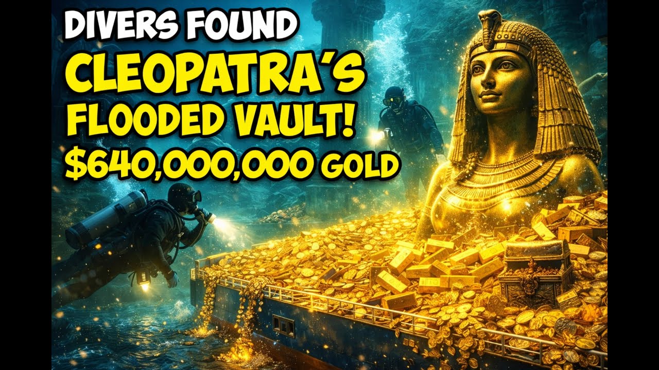 Divers Found Cleopatra’s Flooded Vault Beneath the Mediterranean — $640,000,000 in Gold