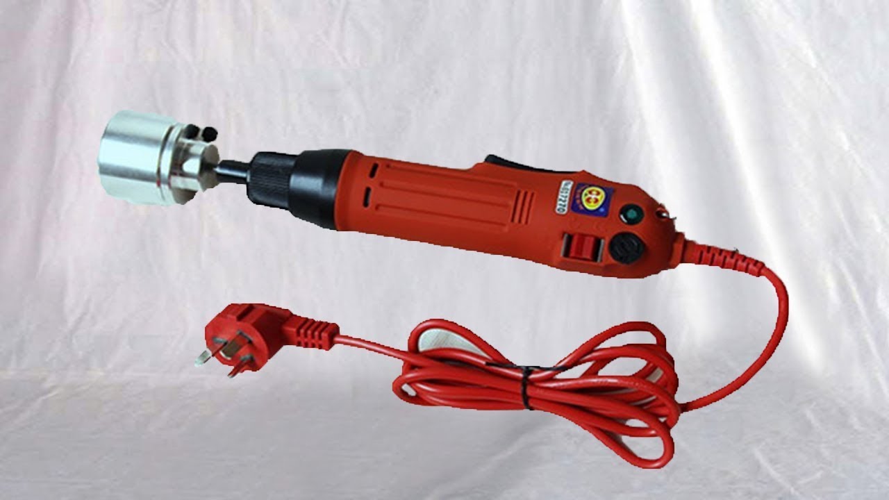 Handheld capping machine installation operation demo jars bottles caps sealer زجاجات كابر