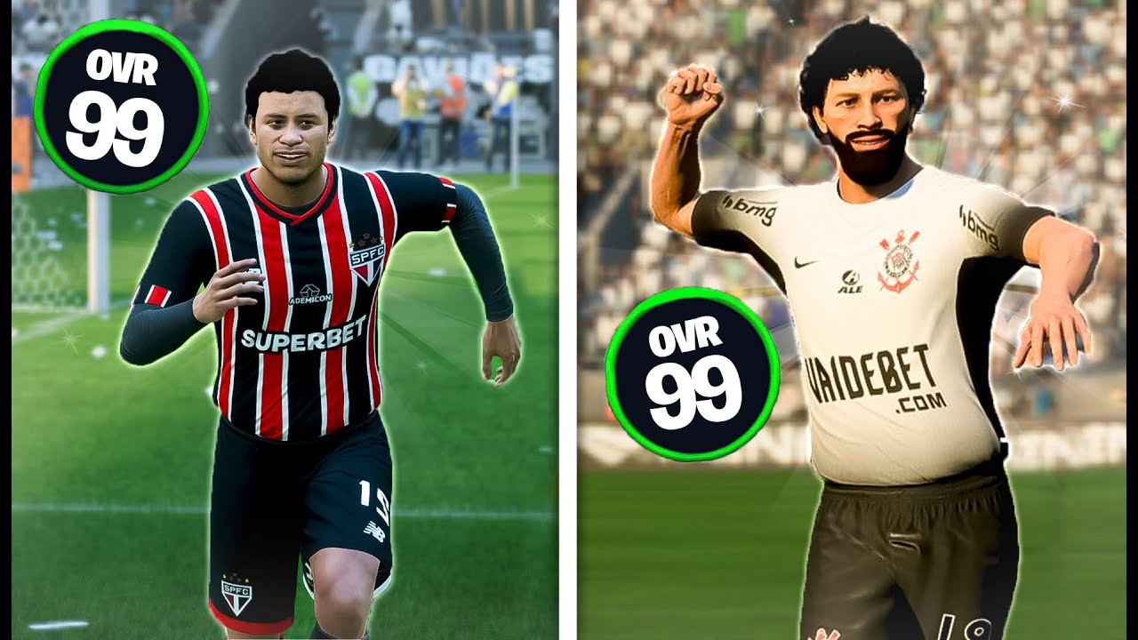 JOGUEI a CARREIRA do RAI e SOCRATES no FIFA...⚽