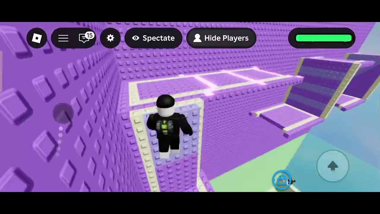 Playing wall hop tower