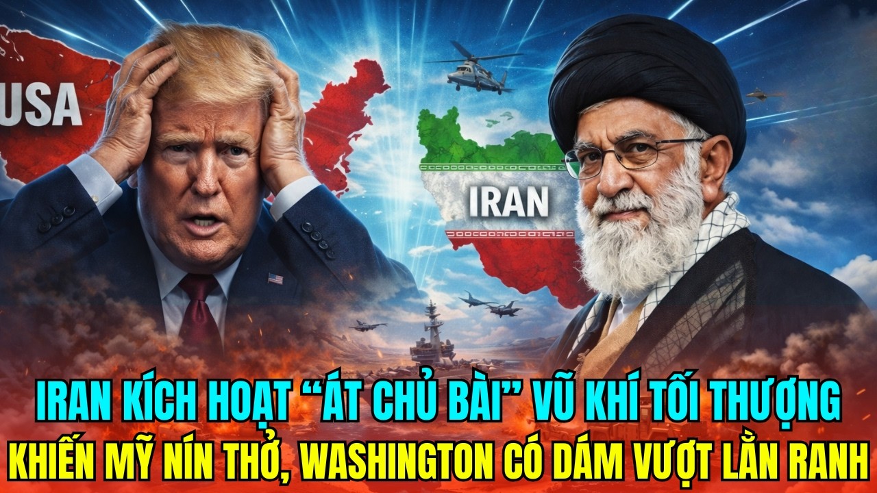 IRAN KÍCH HOẠT “ÁT CHỦ BÀI” VŨ KHÍ TỐI THƯỢNG KHIẾN MỸ NÍN THỞ, WASHINGTON CÓ DÁM VƯỢT LẰN RANH
