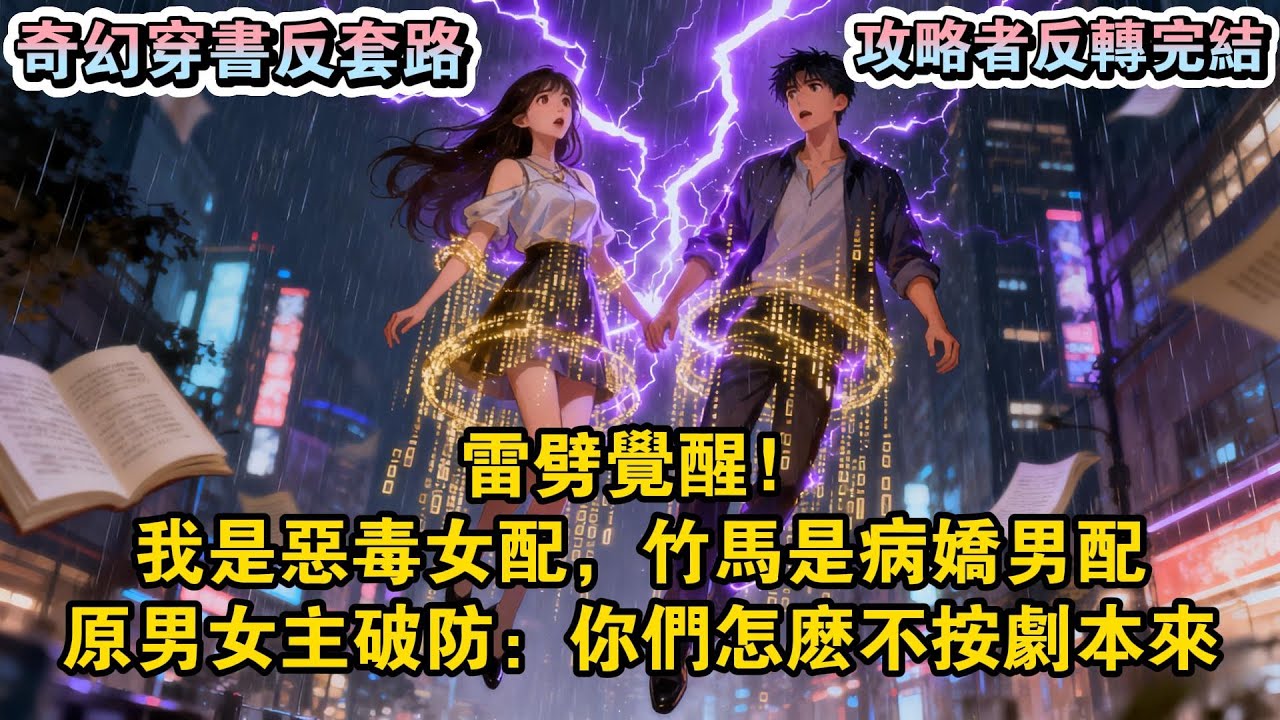 被雷劈後，我和竹馬同時覺醒。他是病嬌男配，我是惡毒女配，兩個都不是好東西。原著裏對主角愛而不得後，他陷害男主，我禍害女主。#一口氣聽完#有聲小說#故事#穿書文 #爽文推薦 #甜寵文#重生逆襲#解壓必備