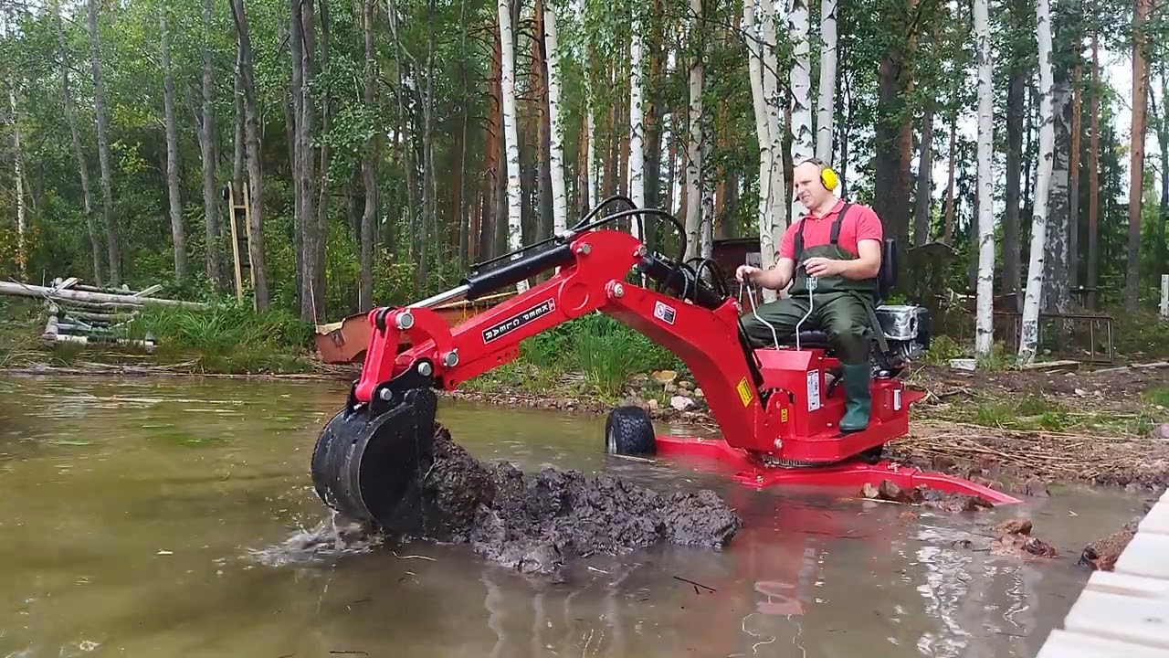 Bronco 360 ATV kaivuulaite rannan ruoppaus