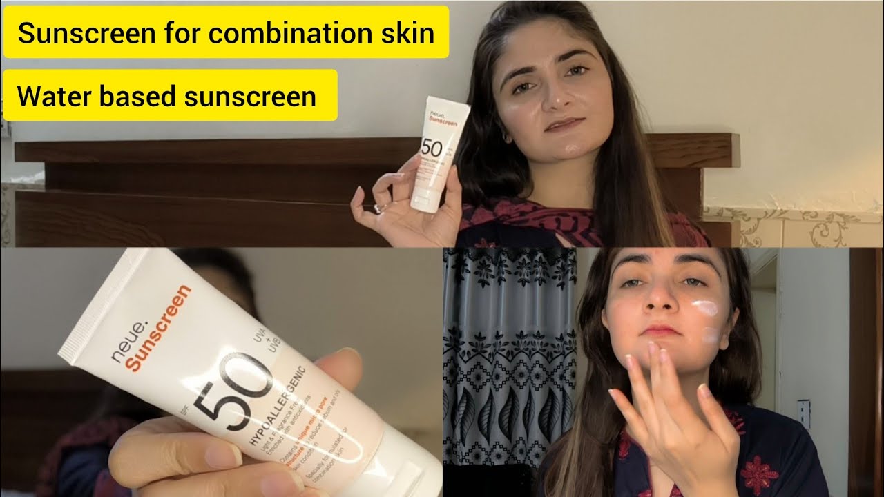Neue sunscreen honest review by moqadas Haider || sunscreen for combination skin | sunscreen