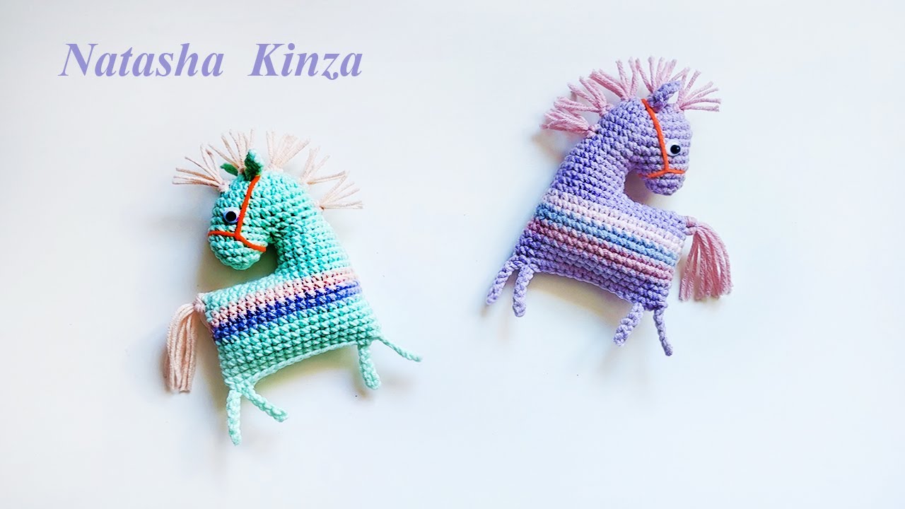 Вязаная лошадка за 1 час для начинающих! knitted horse for beginners