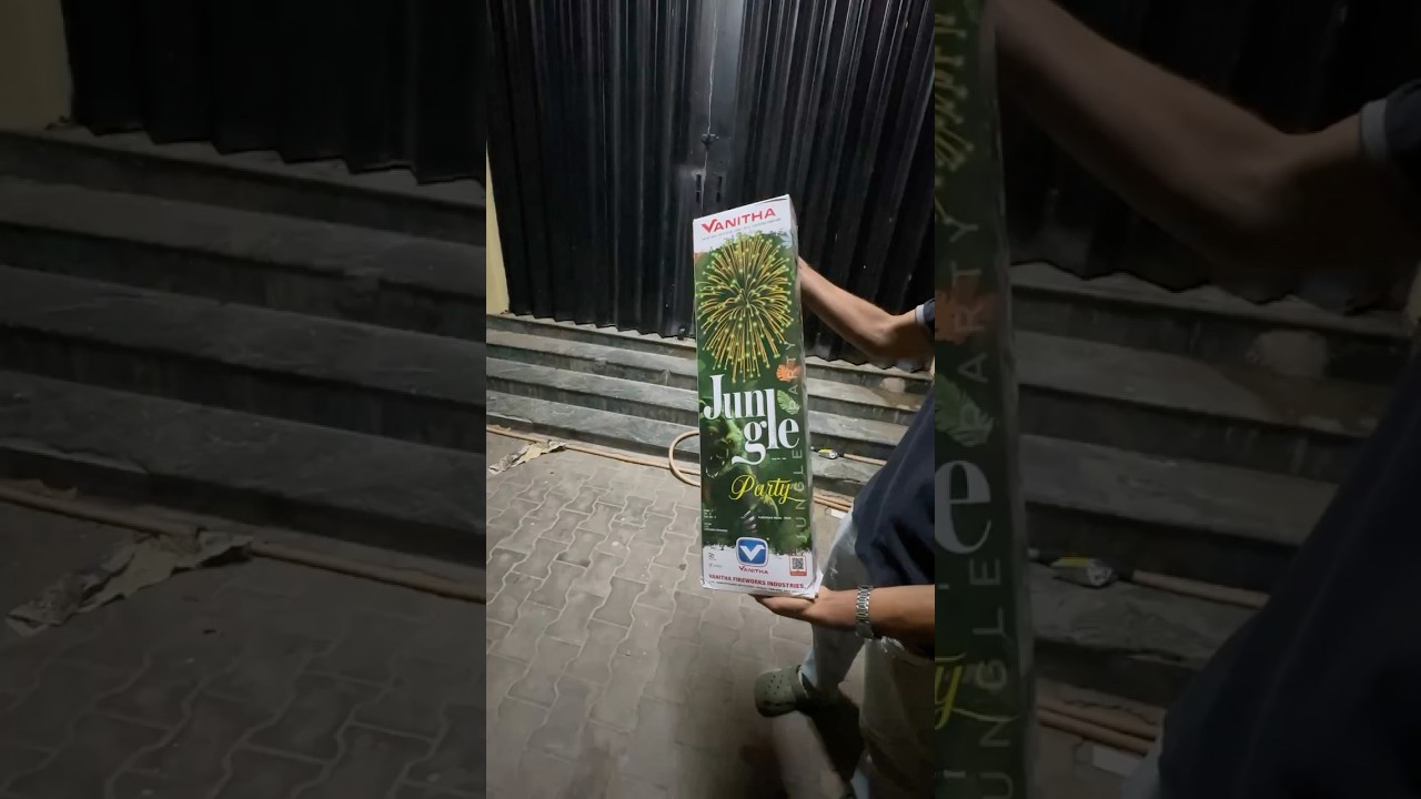 Vanitha Fireworks Jungle Party Sky shot🎇🎆| #fireworks #diwali #crackers #best #celebration