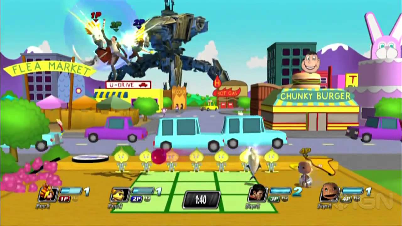 PlayStation All-Stars - Fighting in Master Onion's Dojo