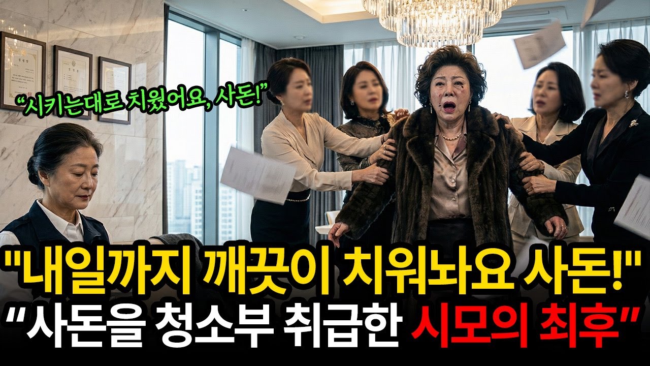 사돈 불러 청소시킨 무개념 시어머니의 최후! 100개 쓰레기 봉투와 소름 돋는 반전 #사이다썰 #복수극 #황금당우체통