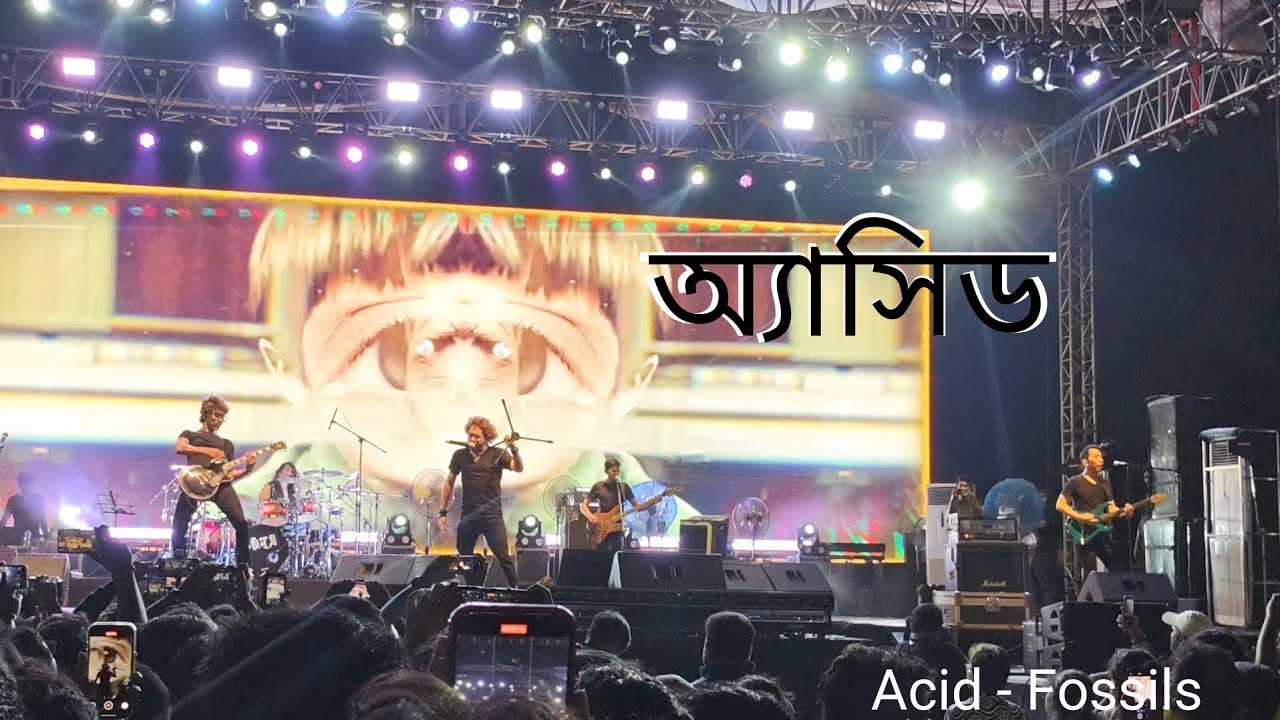 Acid - Fossils | 4k 60fps | Rupam Islam | Fossils Live | Poila Parbon Carnival '2025