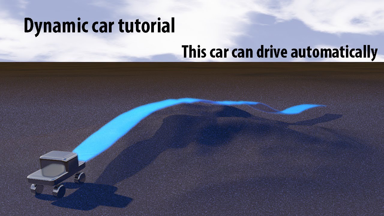 Dynamic car in cinema 4d tutorial - This car can drive automatically + (project file)