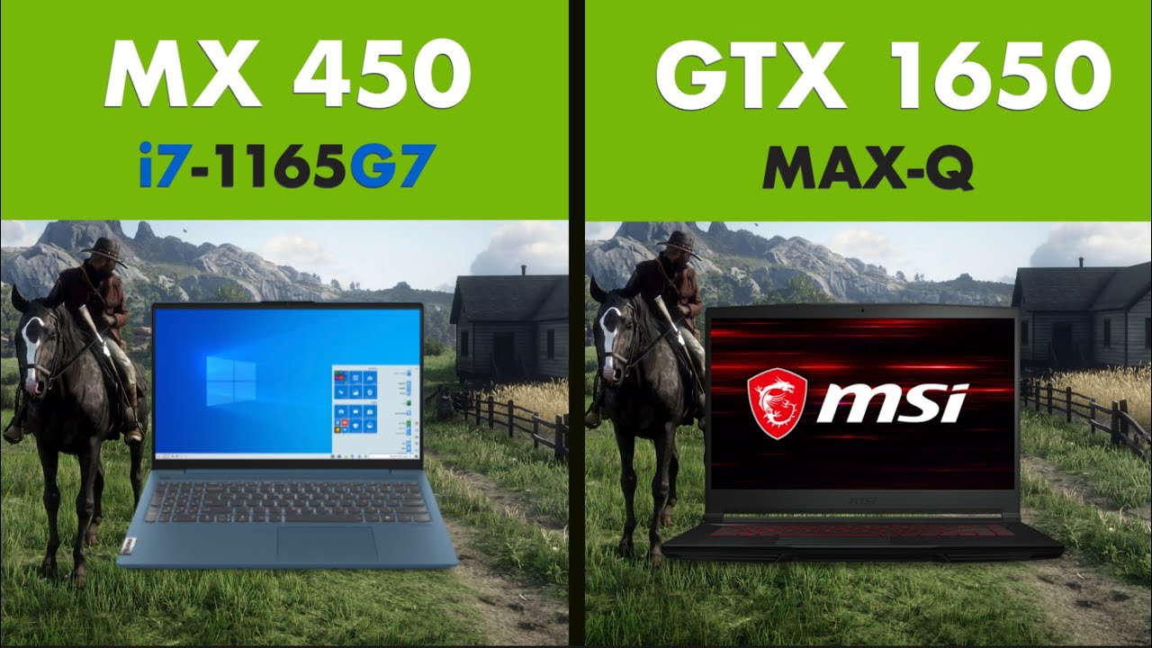 MX 450 laptop vs GTX 1650 MAXQ | 10 Games Tested in Late 2021