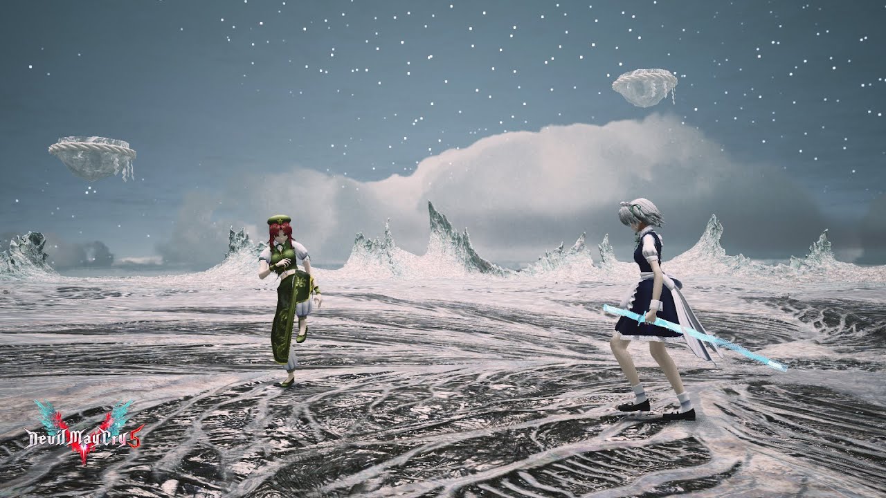 Meiling VS Sakuya (Touhou) || Devil May Cry 5 PC Mod
