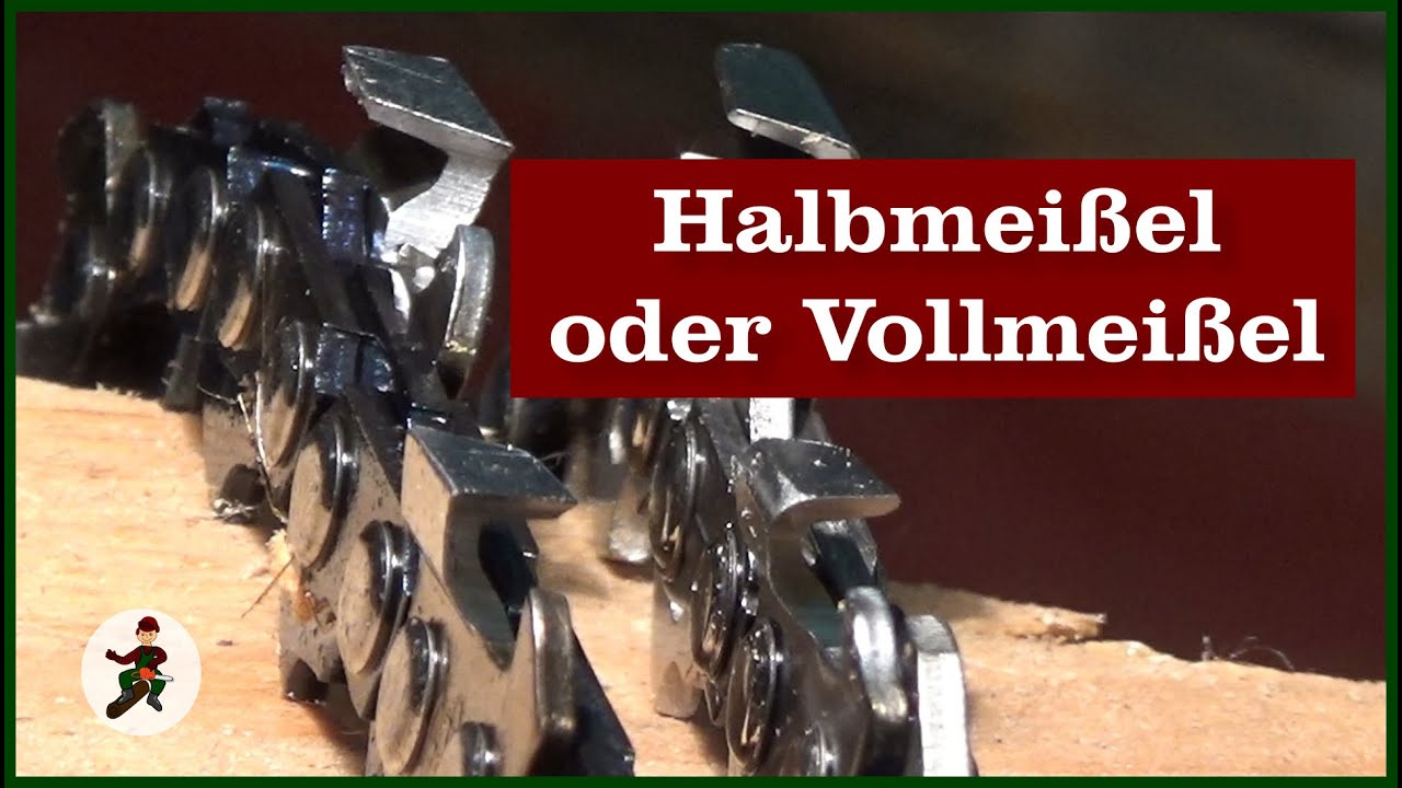 Halbmeißel und Vollmeißel Sägekette