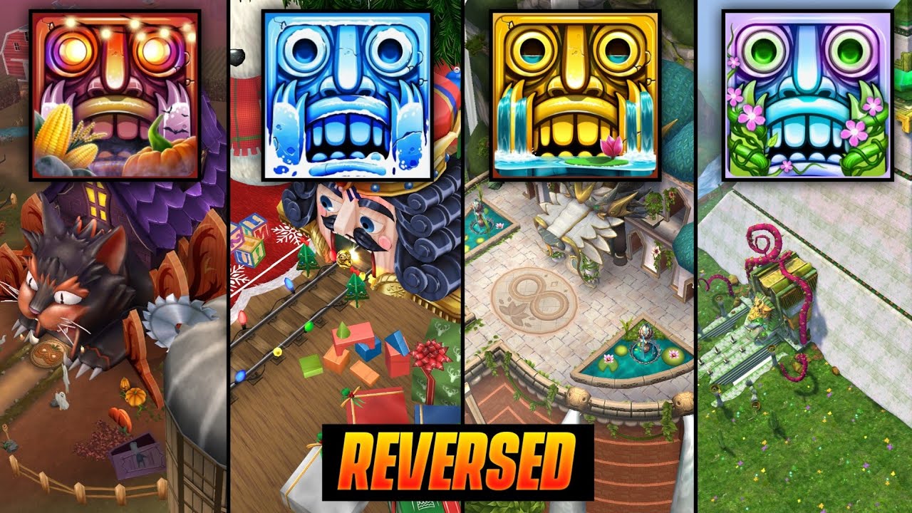 TEMPLE RUN 2 REVERSED | Haunted Harvest | Winter Toyland | Enchanted Palace | Blooming Sands | Maps