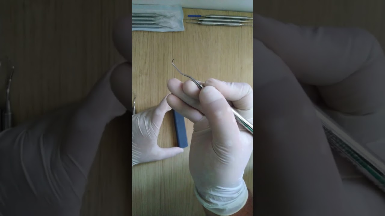 Como afiar as curetas periodontais? Aula Prática#1