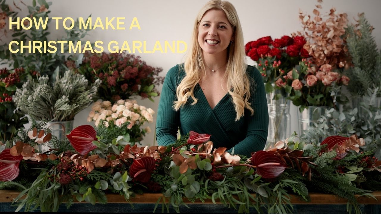Как сделать рождественскую гирлянду | Interflora #christmasgarland #garlandtutorial