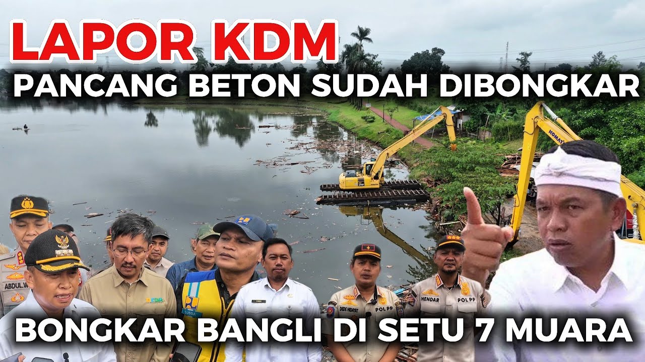 BONGKAR BANGLI ATAS PERINTAH KDM & WALIKOTA DEPOK YANG BERADA DI SETU 7 MUARA DEPOK