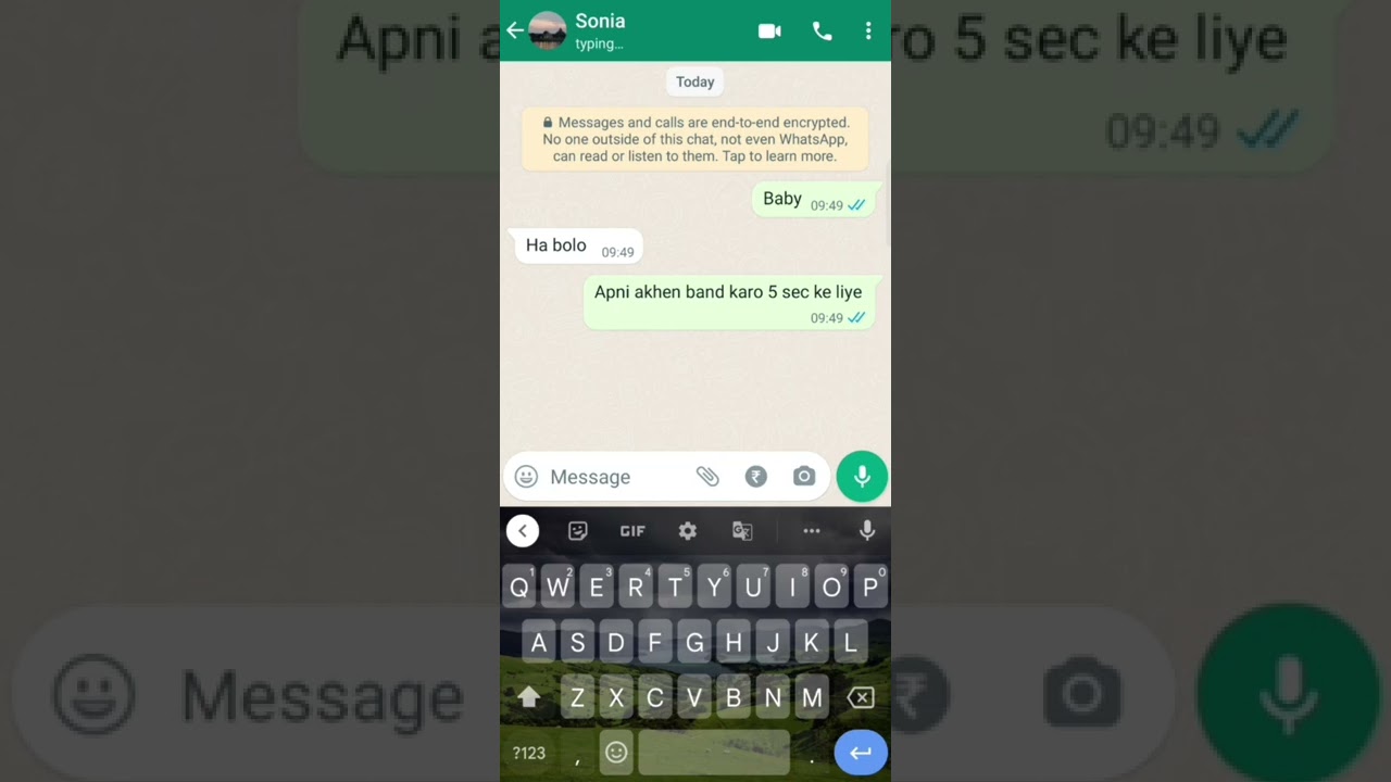 Girlfriend Funny chatting On whatsapp I funny chatting with girlfriend  🤣🤣 #shorts #funny