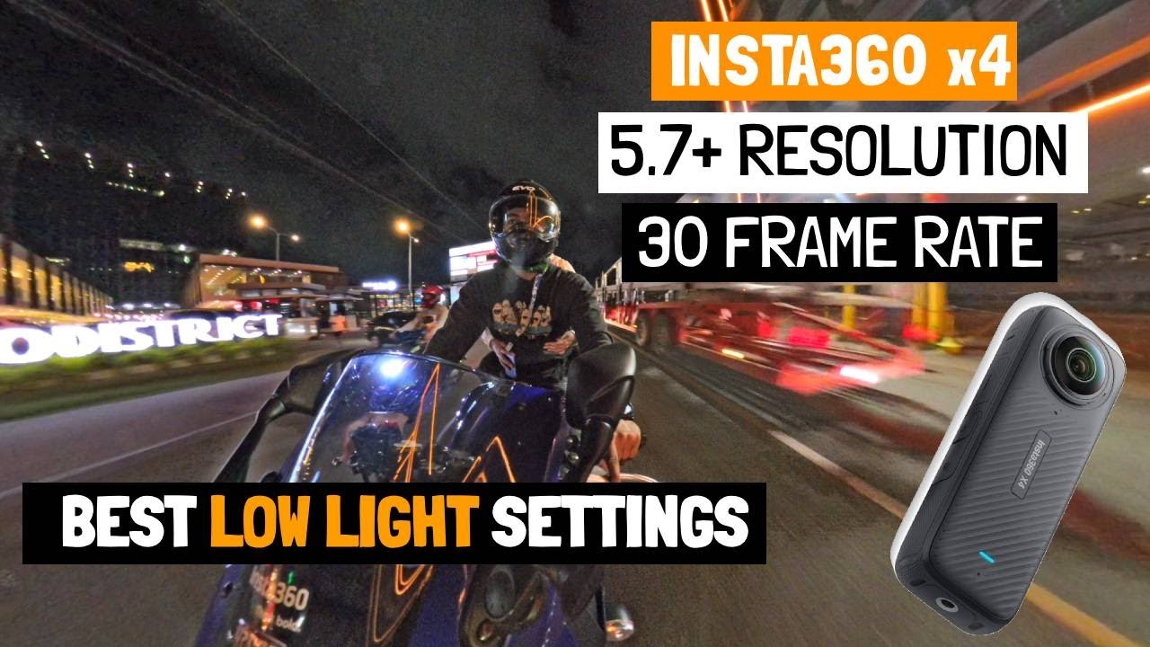 Best LOW LIGHT Settings in Insta360 X4