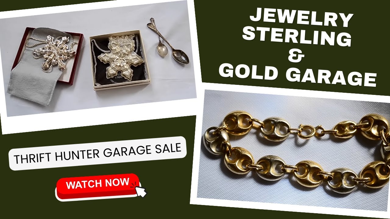 Jewelry Finds at Garage & Estate Sales by Thrift Hunter | #JewelrySterling #101 Part (2/2)