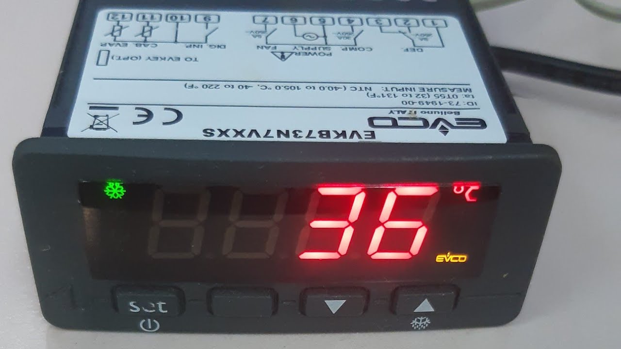 برمجة ثرموستات Evco  How to program thermostat