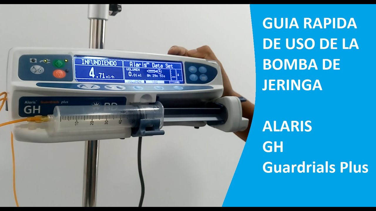 GUIA RAPIDA DE USO DE BOMBA DE JERINGA GH PLUS