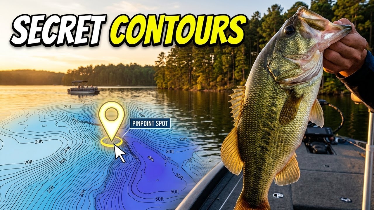 Hyco Lake North Carolina Bass Fishing Breakdown | Google Earth and Offshore Contours