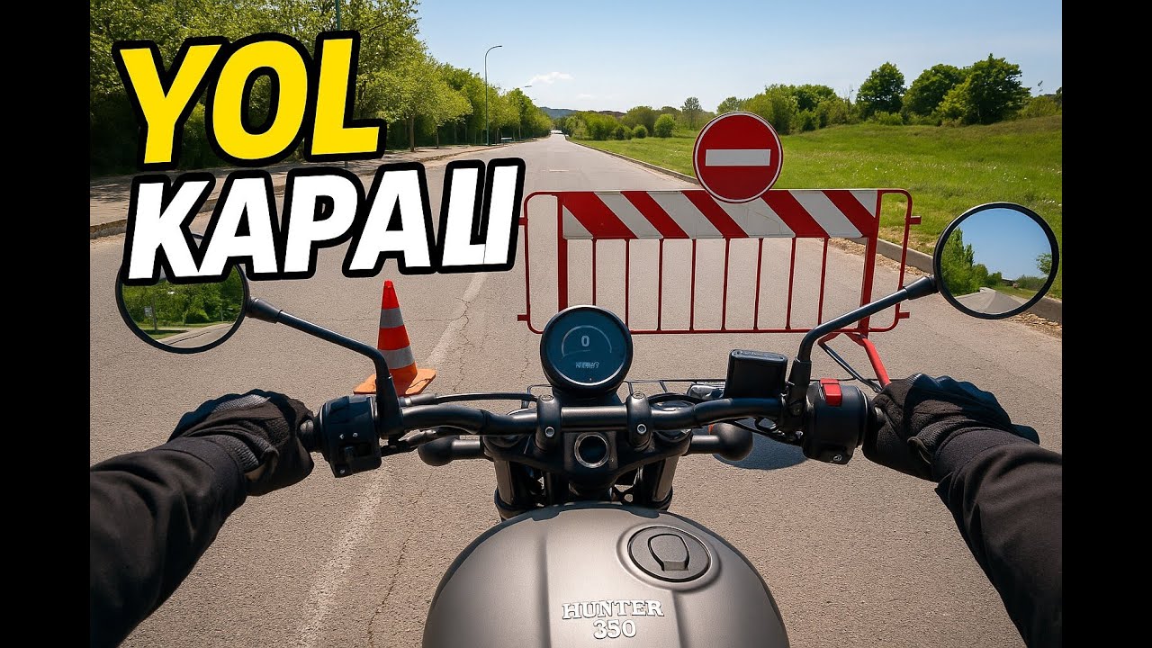Yollar Kapalı! Hunter 350 ile Alternatif Rotalarda Sürüş 🛵💨