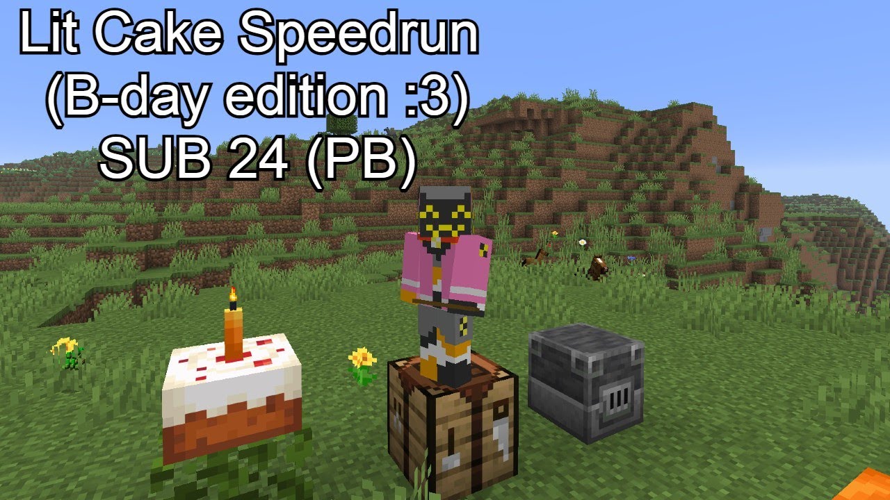 Minecraft Speedrun on my Birthday! (sub 24 PB)