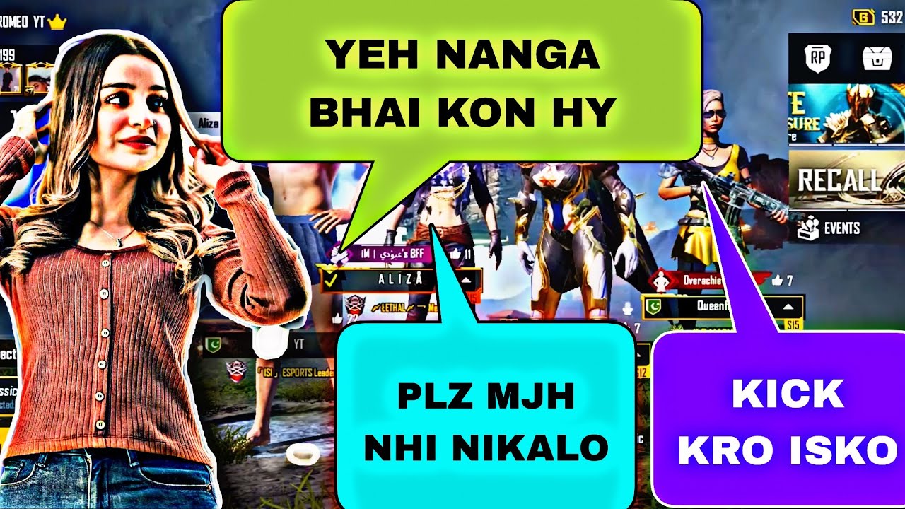 Random Girls💃Prank I Am A Noob -Nikalo Is Noob Ko -Kick Maro - Yr Mjh B Game Khailna Sikha Do-