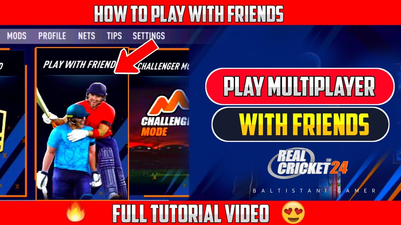 How To Play with Friends in Real Cricket 24 🔥  Rc24 Multiplayer with Friend - Tutorial #rc24