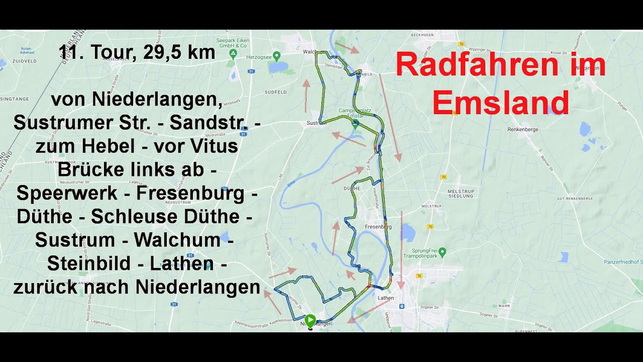 11. Tour mit Radfahren im Emsland, Niederlangen und Umgebung, 29,5 km