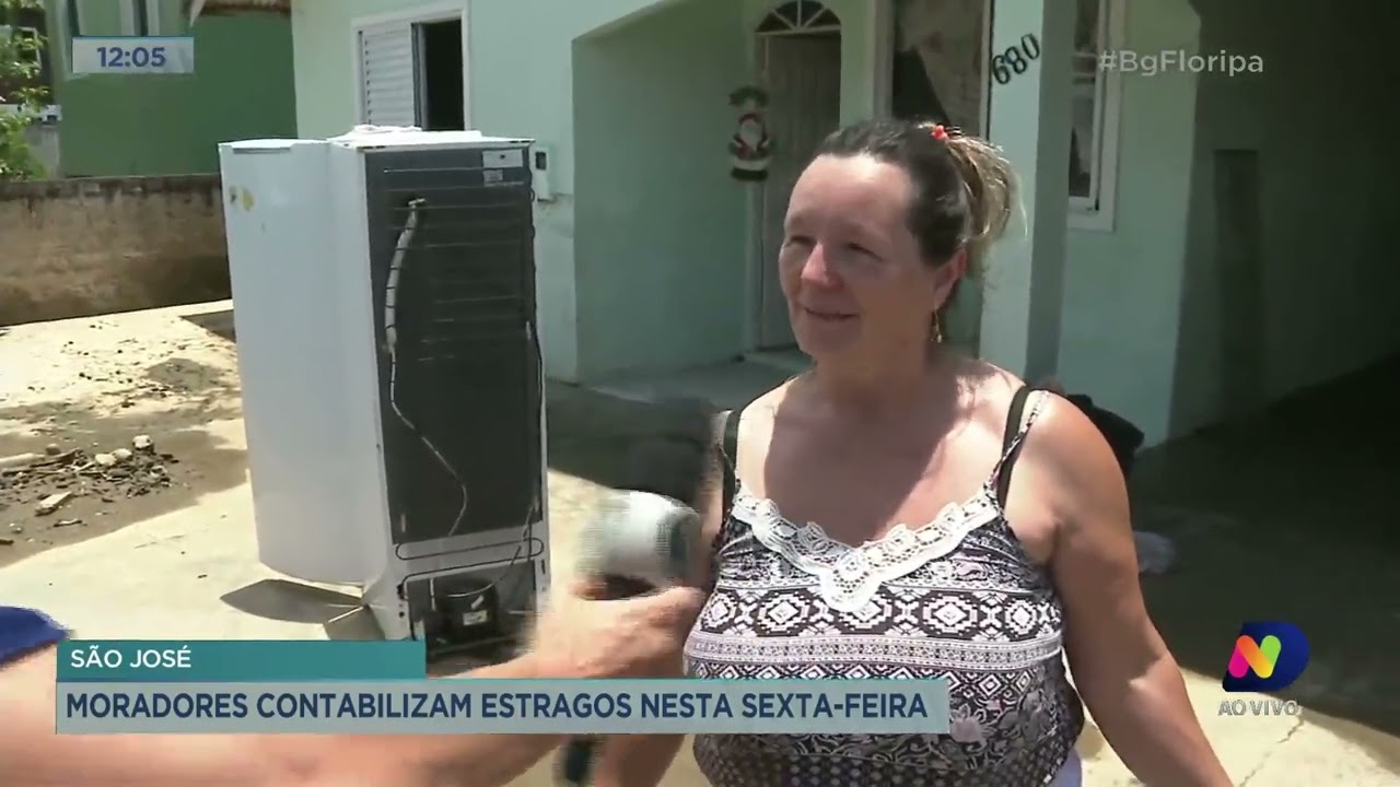 Acompanhe o rescaldo da chuva em São José, na Grande Florianópolis