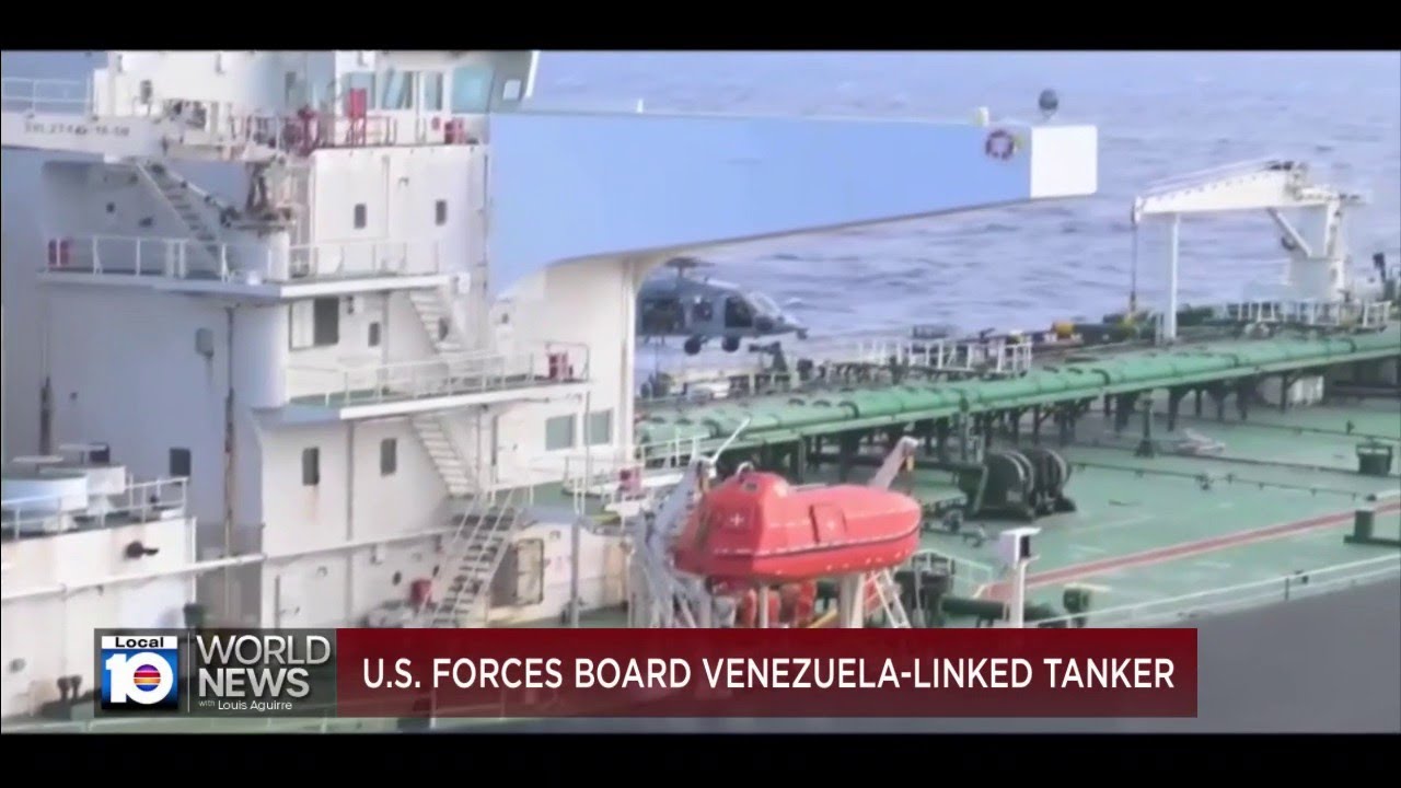 US military boards sanctioned oil tanker in Indian Ocean