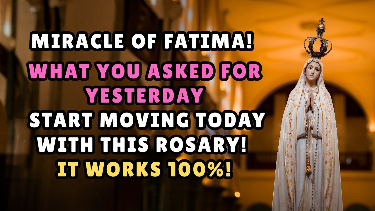 ЧУДО ПОСЛЕ ФАТИМЕНЫ! 🌟 ТО, О ЧЕМ ВЫ ПРОСИЛИ ВЧЕРА, СЕГОДНЯ ИСПОЛНЯЕТСЯ С ЭТИМ ЧЕТКАМИ (ВНИМАНИЕ!)