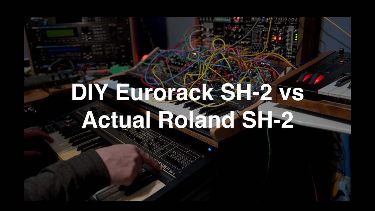 DIY Eurorack SH-2 vs Actual Roland SH-2: comparison and patch explorations (no talking)