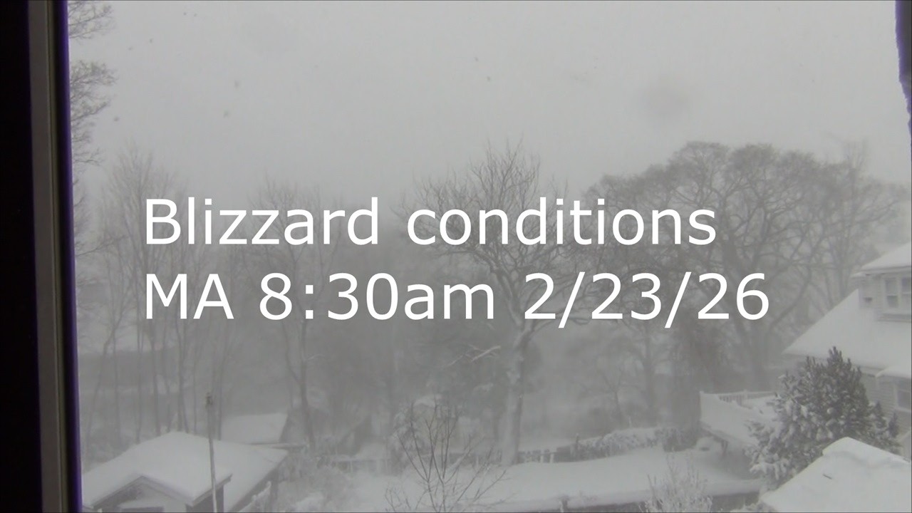 Winter Storm Hernando Blizzard Conditions Massachusetts 2026
