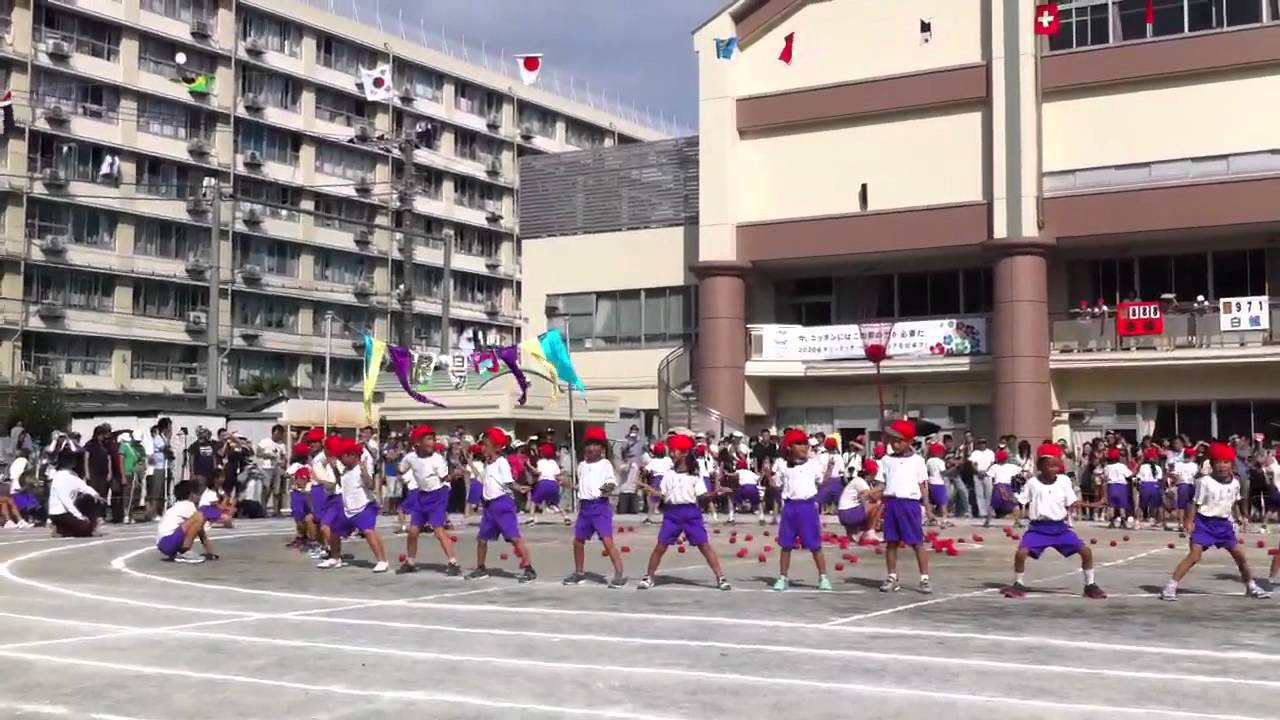 踊って玉入れ