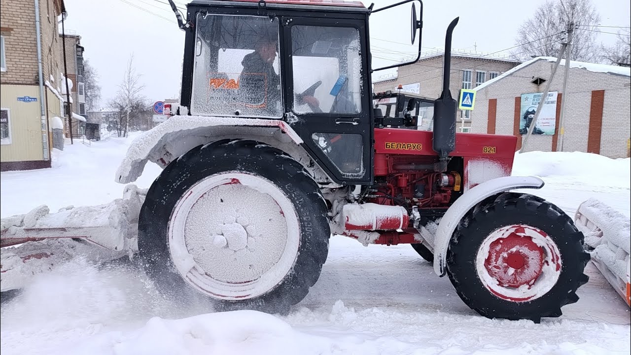 Очистка дорог от снега 356 часть