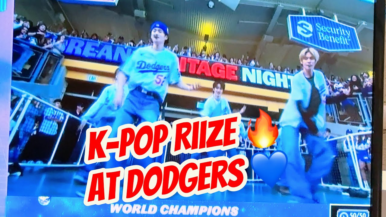 K-Pop Riize Performance at Dodger Stadium 2024