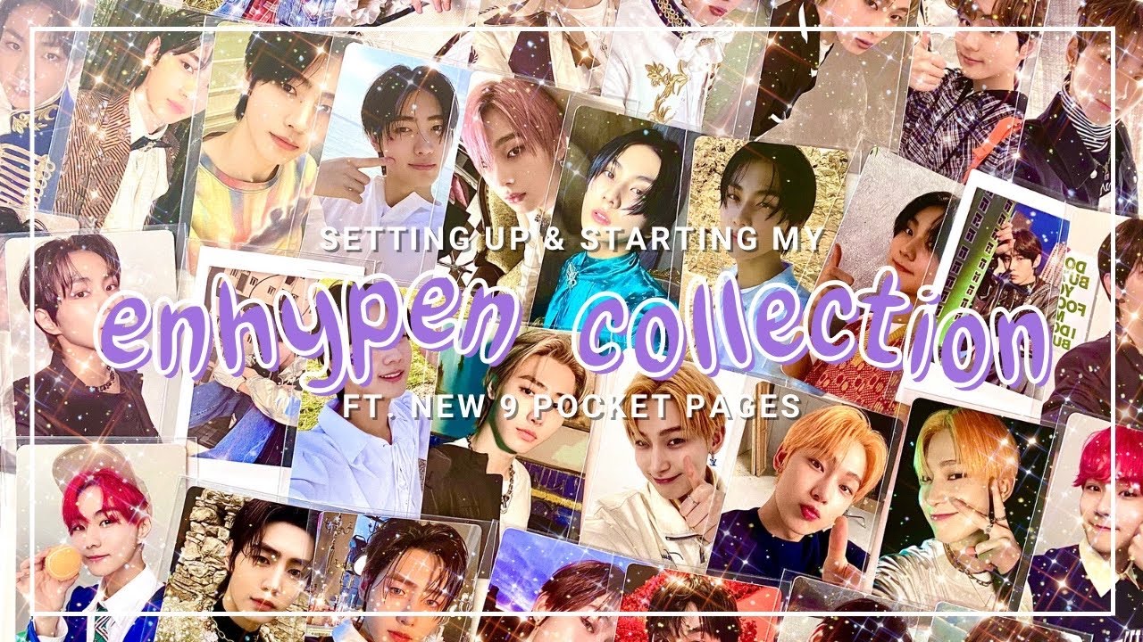 ✧setting up & starting my enhypen collection || ft. switching out some 9 pockets✧