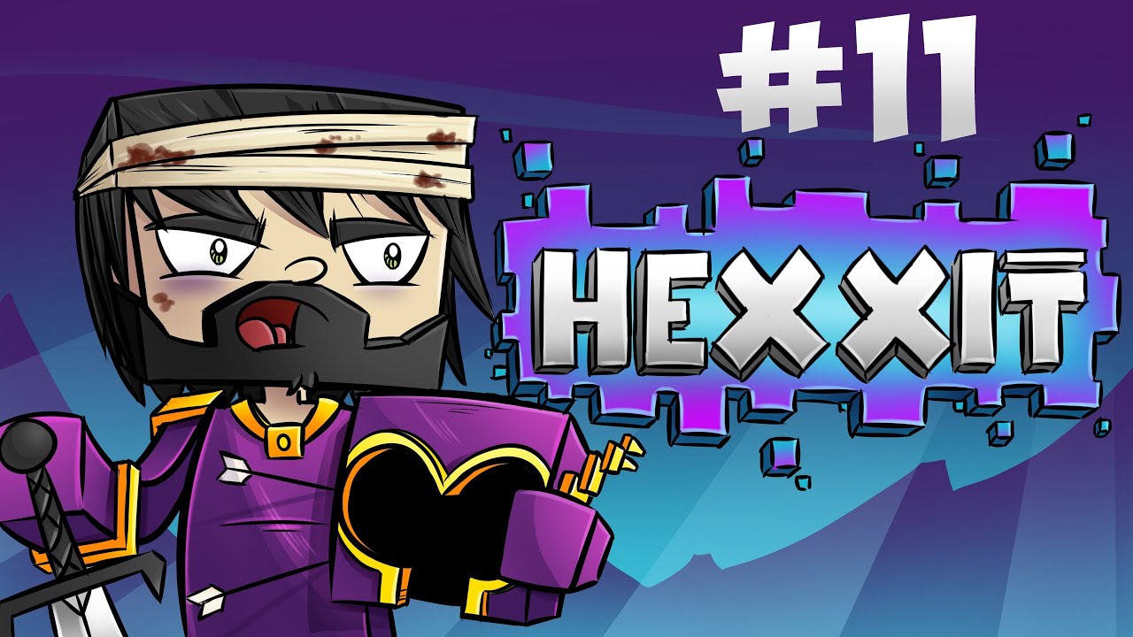 Minecraft : Hexxit - Ep 11 - Shooting Stars + Water Village!