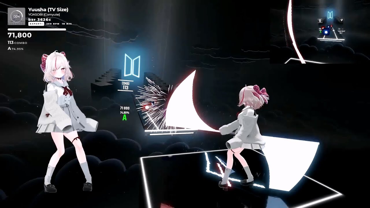 【BeatSaber】勇者／YOASOBI【one hand-Darth Maul】