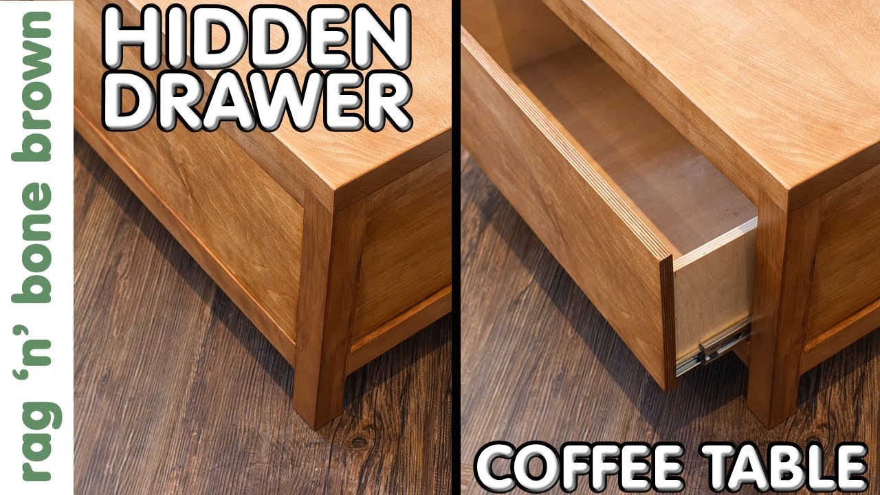 Coffee Table With Hidden Drawer