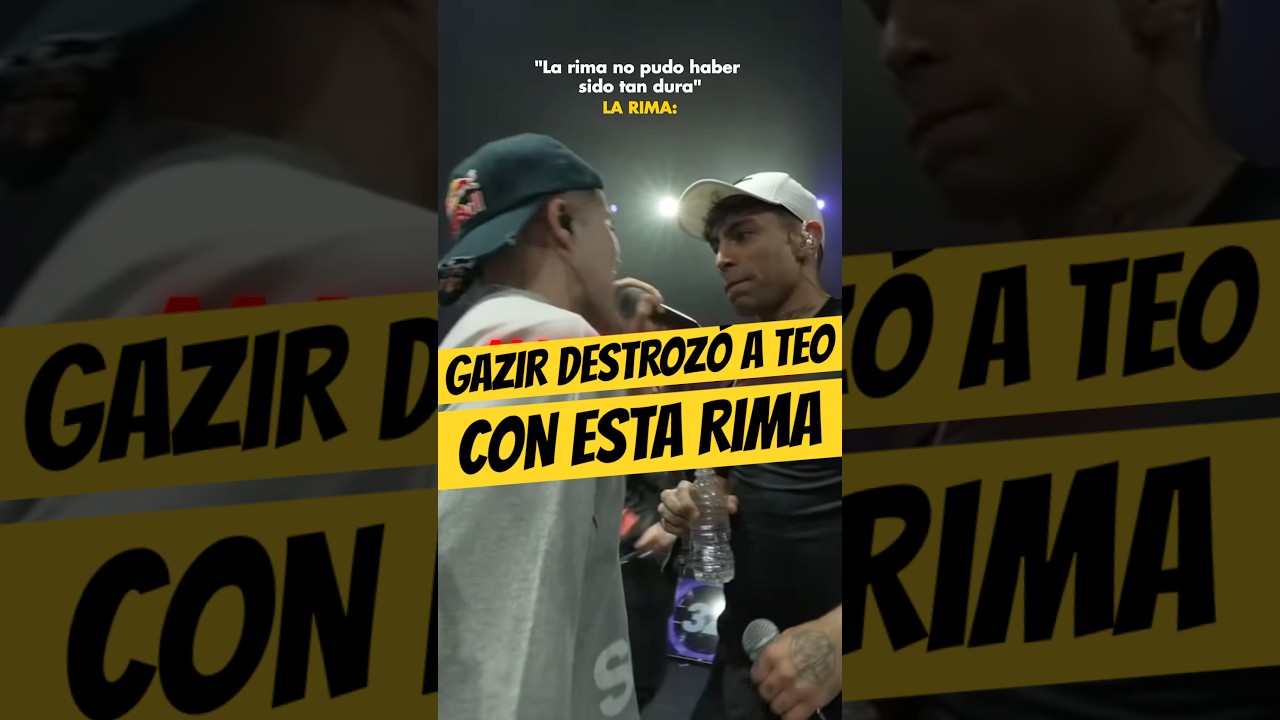 GAZIR DESTRUY&Oacute; a TEOREMA con ESTA RIMA💀🔥 #gazir #teorema #freestyle #fms